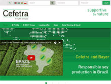 Tablet Screenshot of cefetra.nl